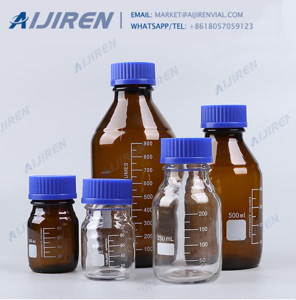 glass amber reagent bottle